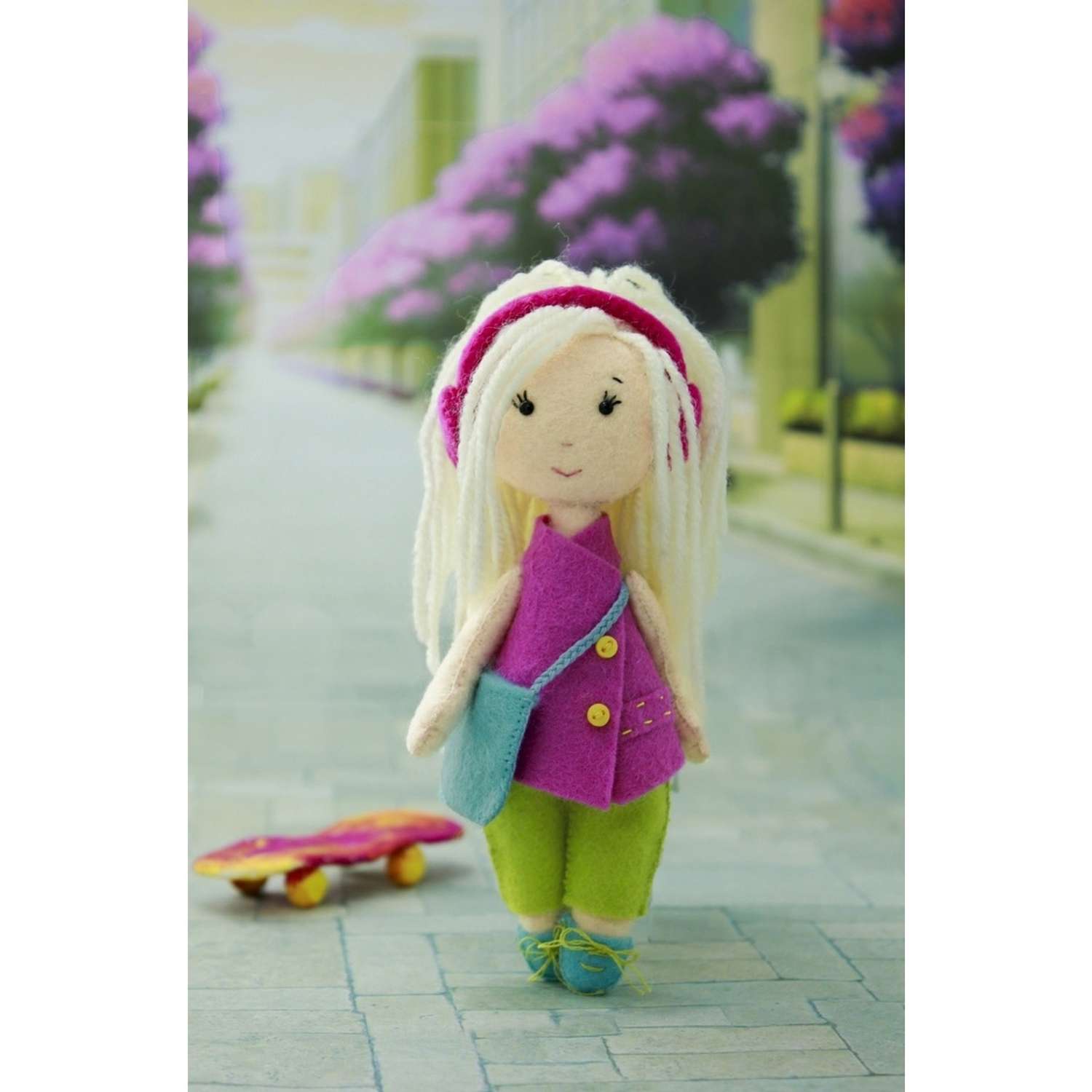 Набор для творчества Кукла Перловка изготовление куклы из фетра Малышка Натали 15 см - фото 1