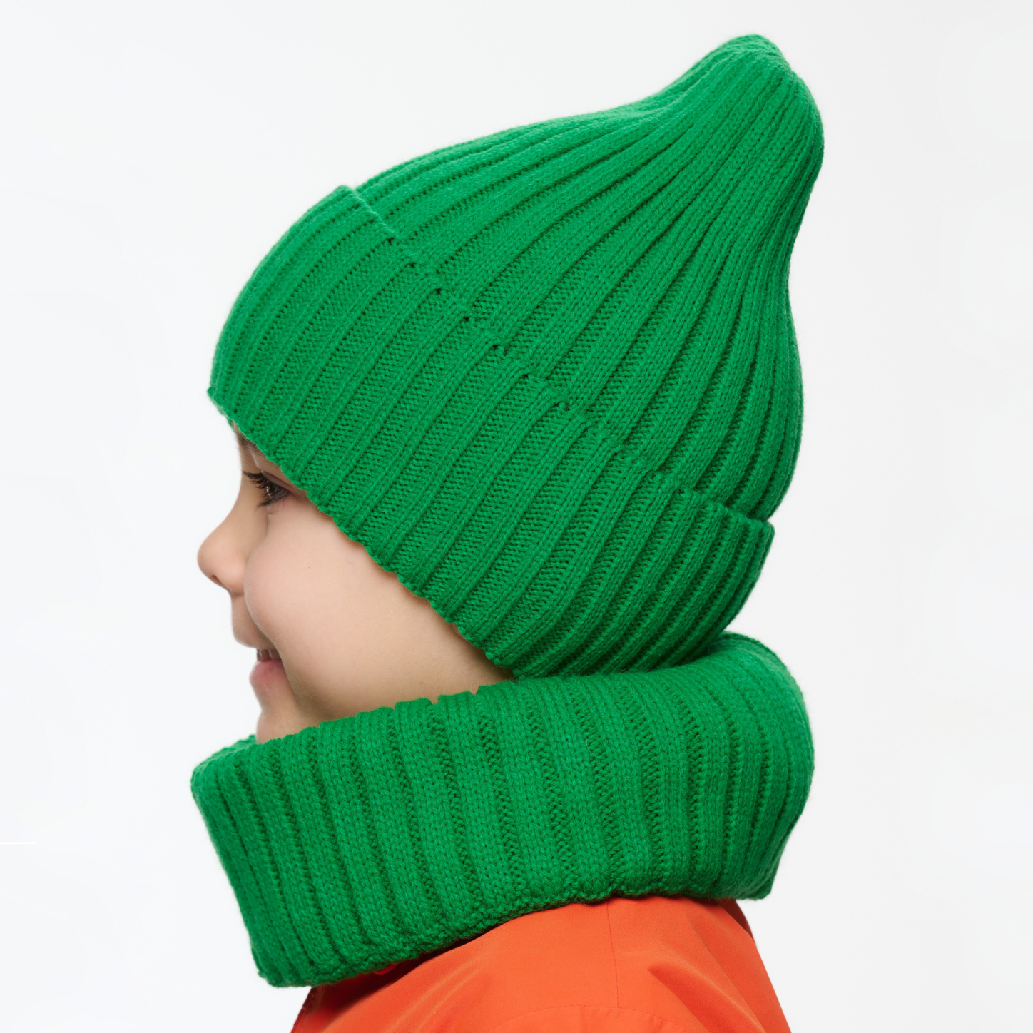 Шапка и снуд NYCkids NYC-H-35-pumpk-green - фото 12