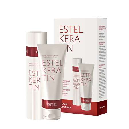 Косметический набор Estel Professional KERATIN для ухода за волосами 250+250 мл