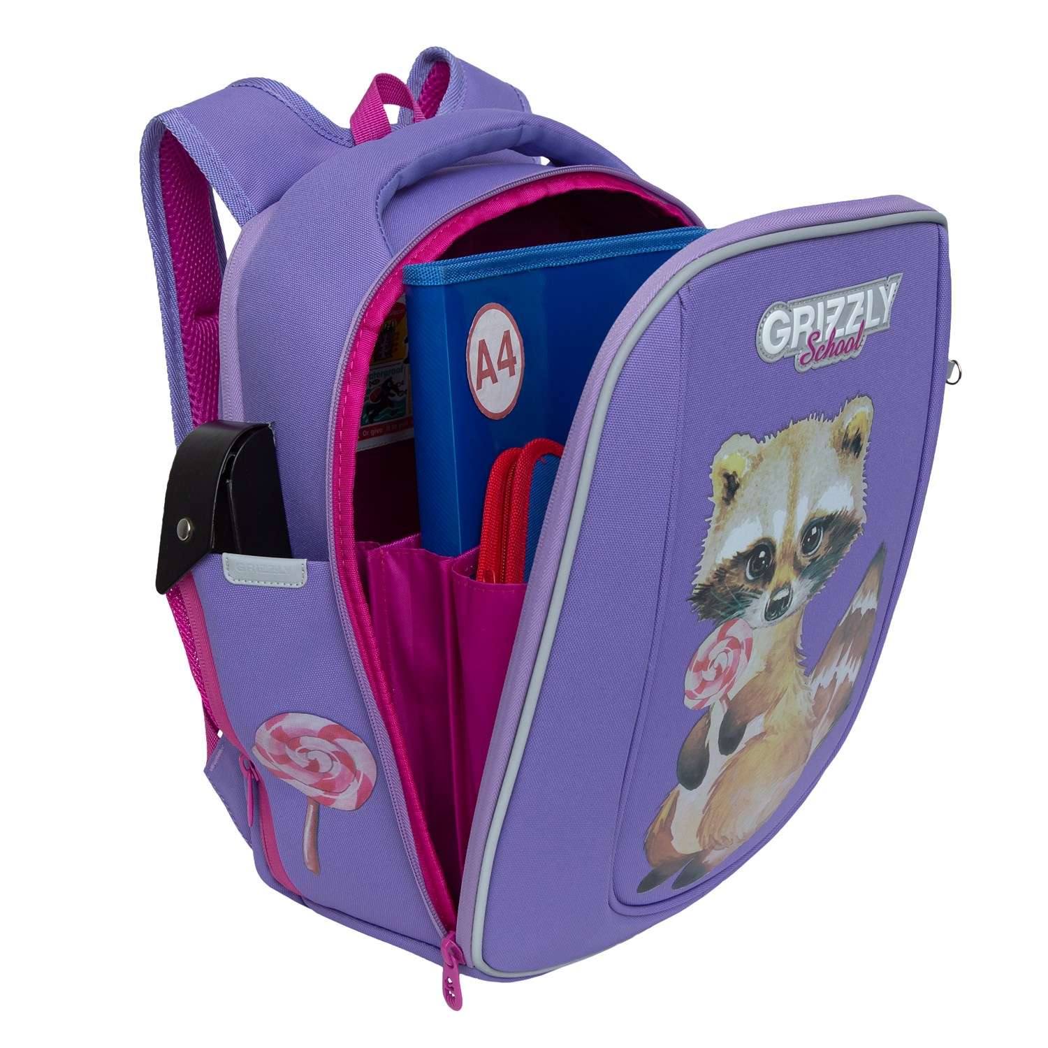 Рюкзак школьный Grizzly RAf-192-1/1 - фото 5