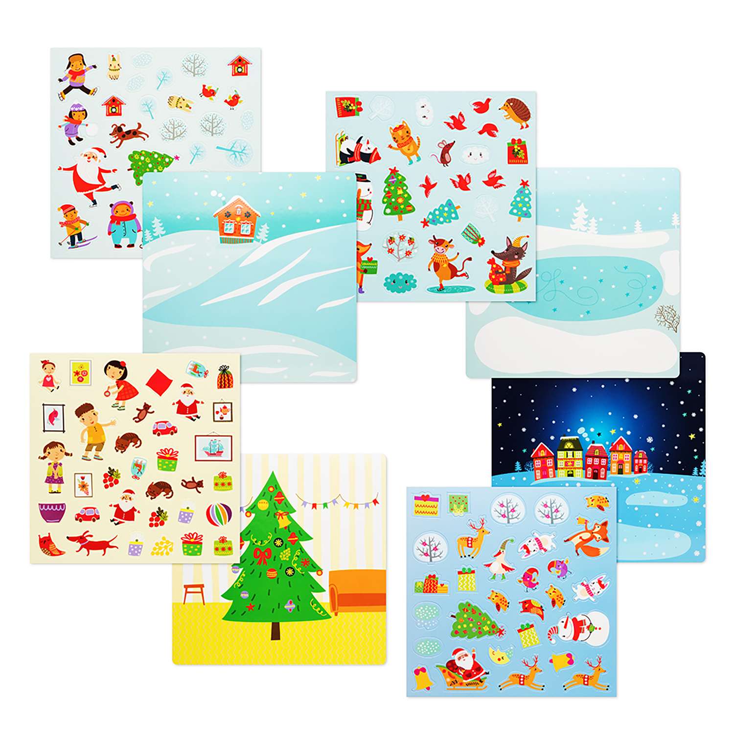Игровой набор Бумбарам многоразовые наклейки Новый год для малышей - фото 4
