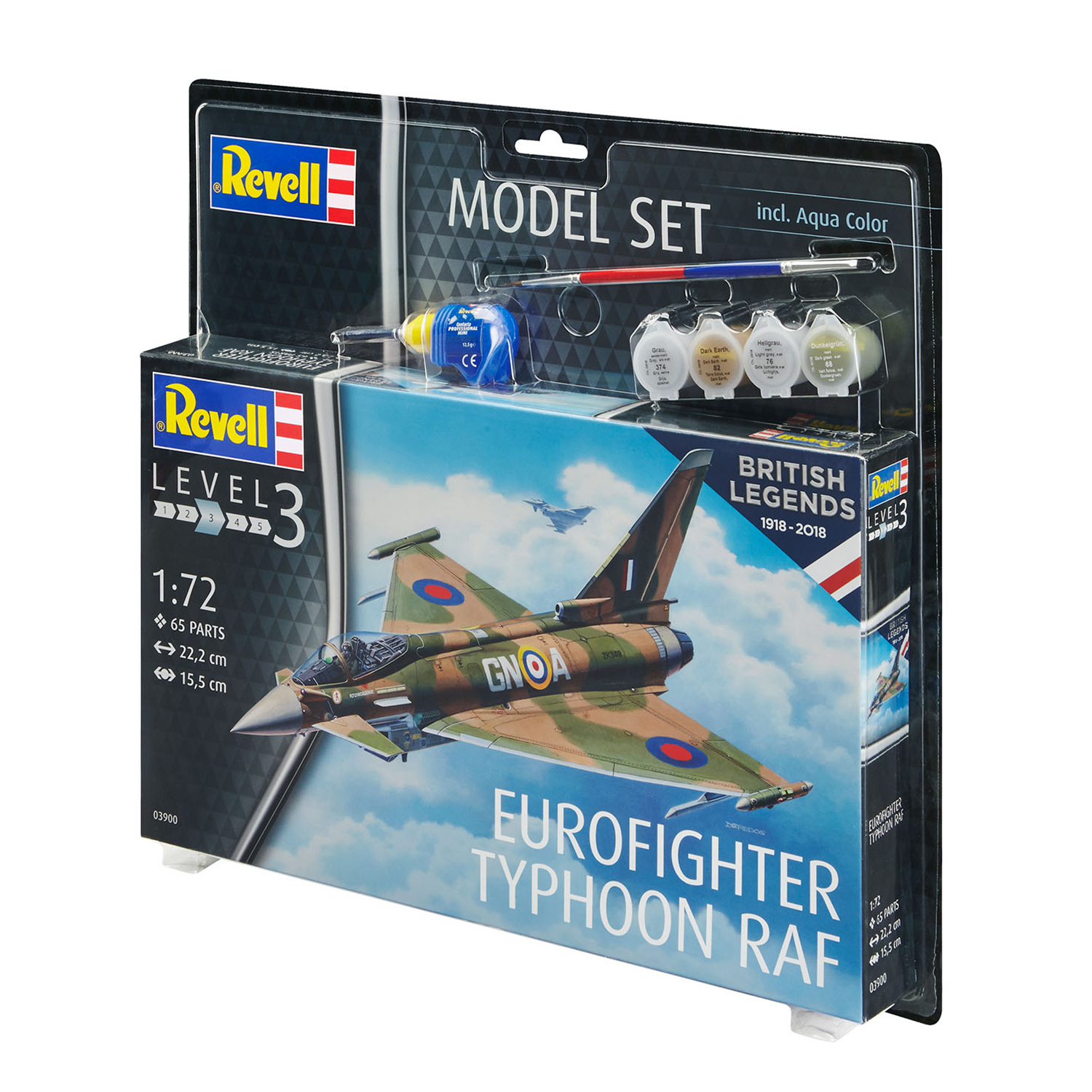 Сборная модель Revell 100 лет ВВС Великобритании: Многоцелевой истребитель Eurofighter Typhoon RAF 63900 - фото 2