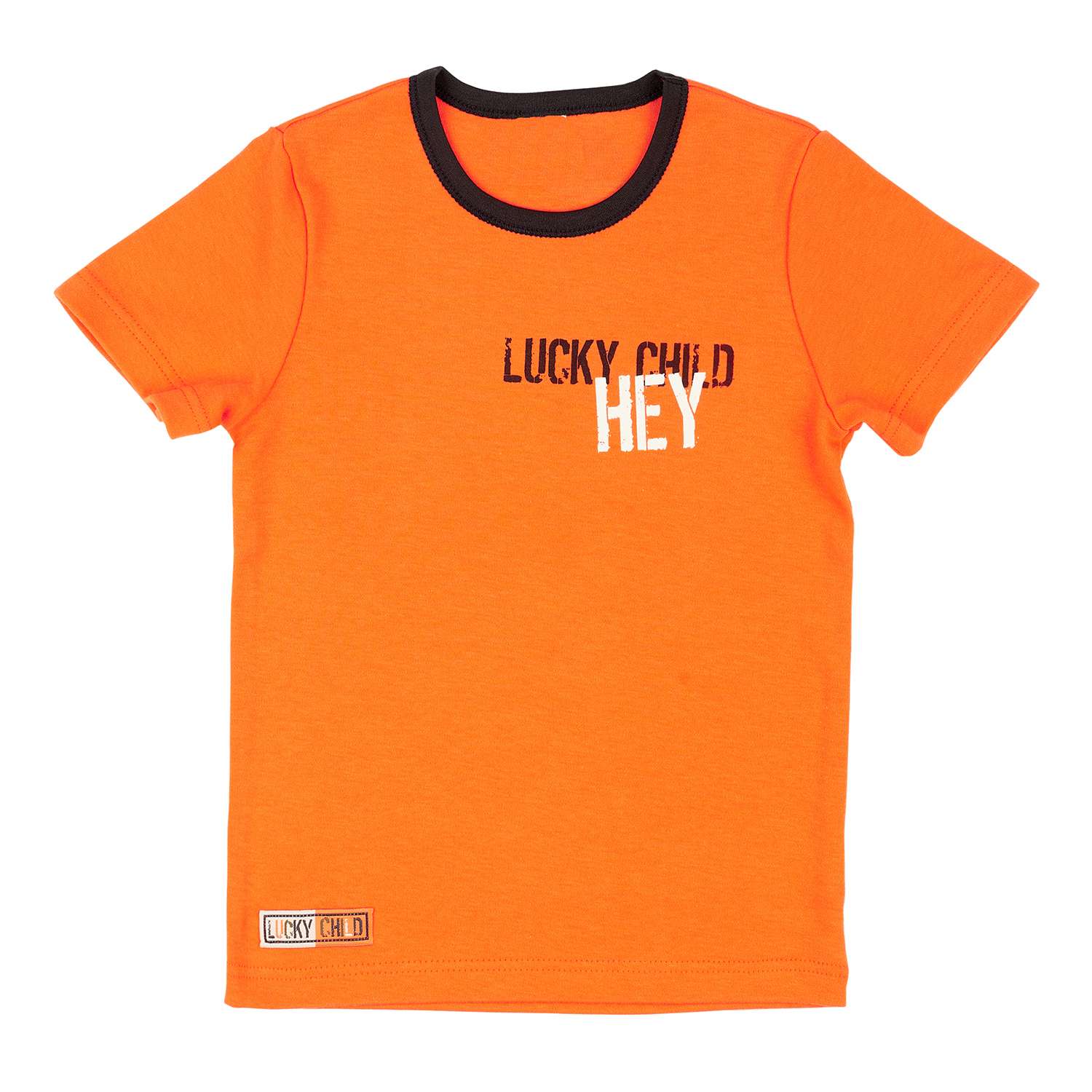 Футболка Lucky Child 86-26/0-2/оранжевый - фото 1