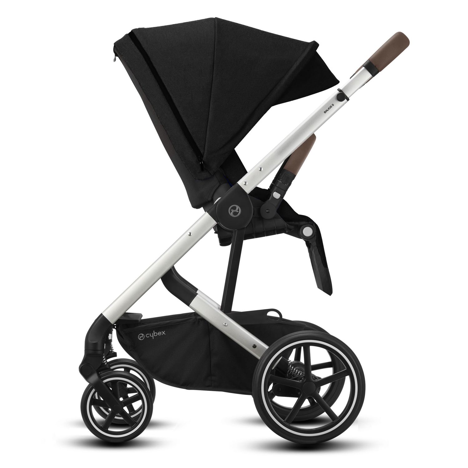 Коляска Cybex Balios S Lux SLV с дождевиком Deep Black - фото 3