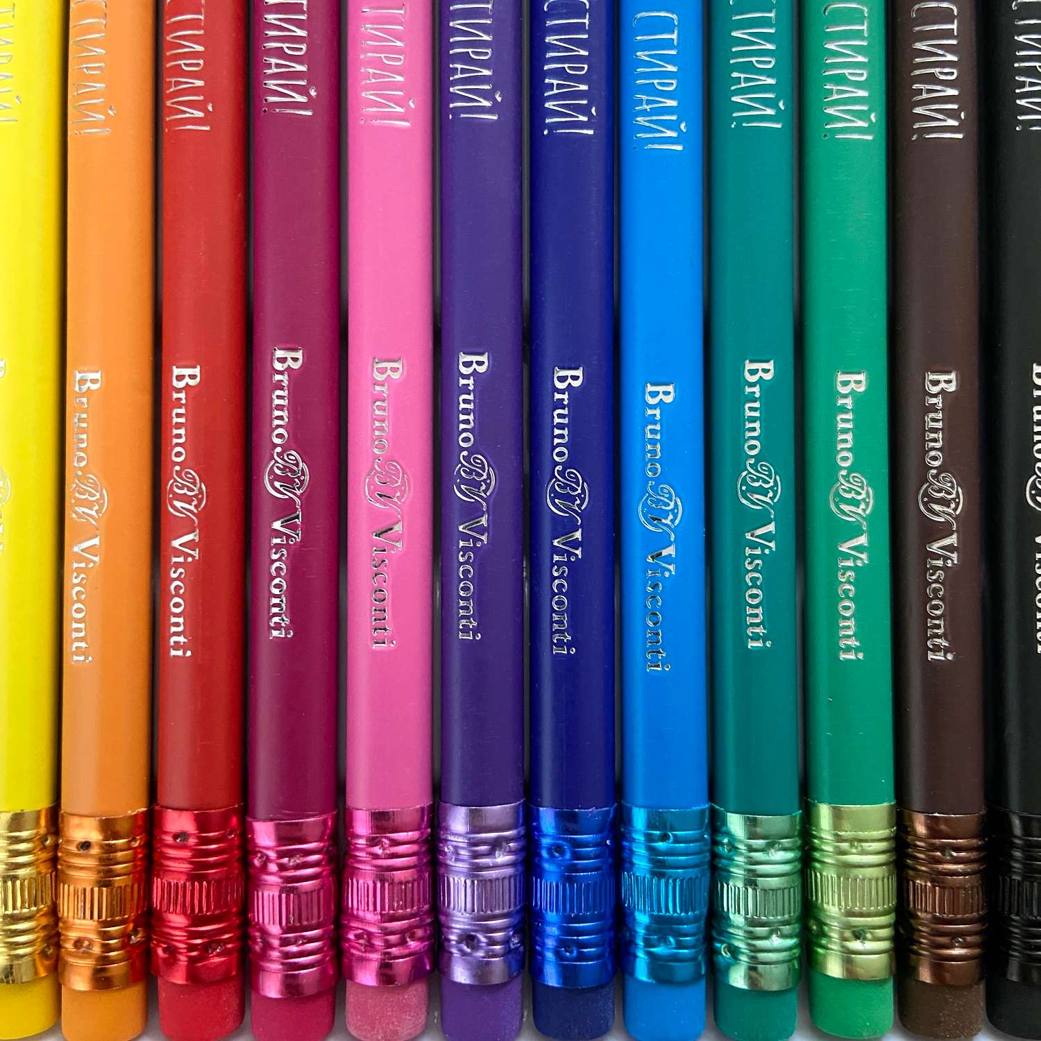 Карандаши цветные Bruno Visconti Рисуй Стирай пластиковые с точилкой 12 цветов - фото 7