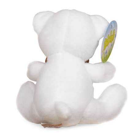 Мягкая игрушка Bebelot Мишка с бантом 18 см белый