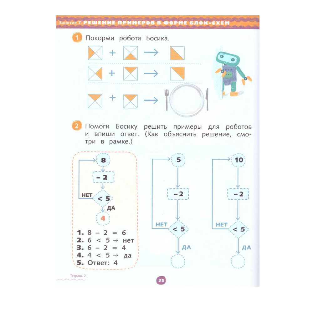 Рабочая тетрадь Вентана Граф Математика до школы. Для детей 6-7 лет. Часть 2  купить по цене 411 ₽ в интернет-магазине Детский мир