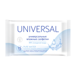 Салфетки влажные Авангард Universal Pure Water универсальные 15шт