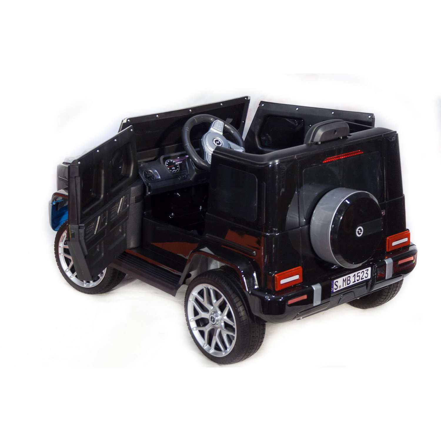 Электромобиль TOYLAND Джип Mercedes-Benz G63 mini (V8) 4x4 чёрный - фото 8