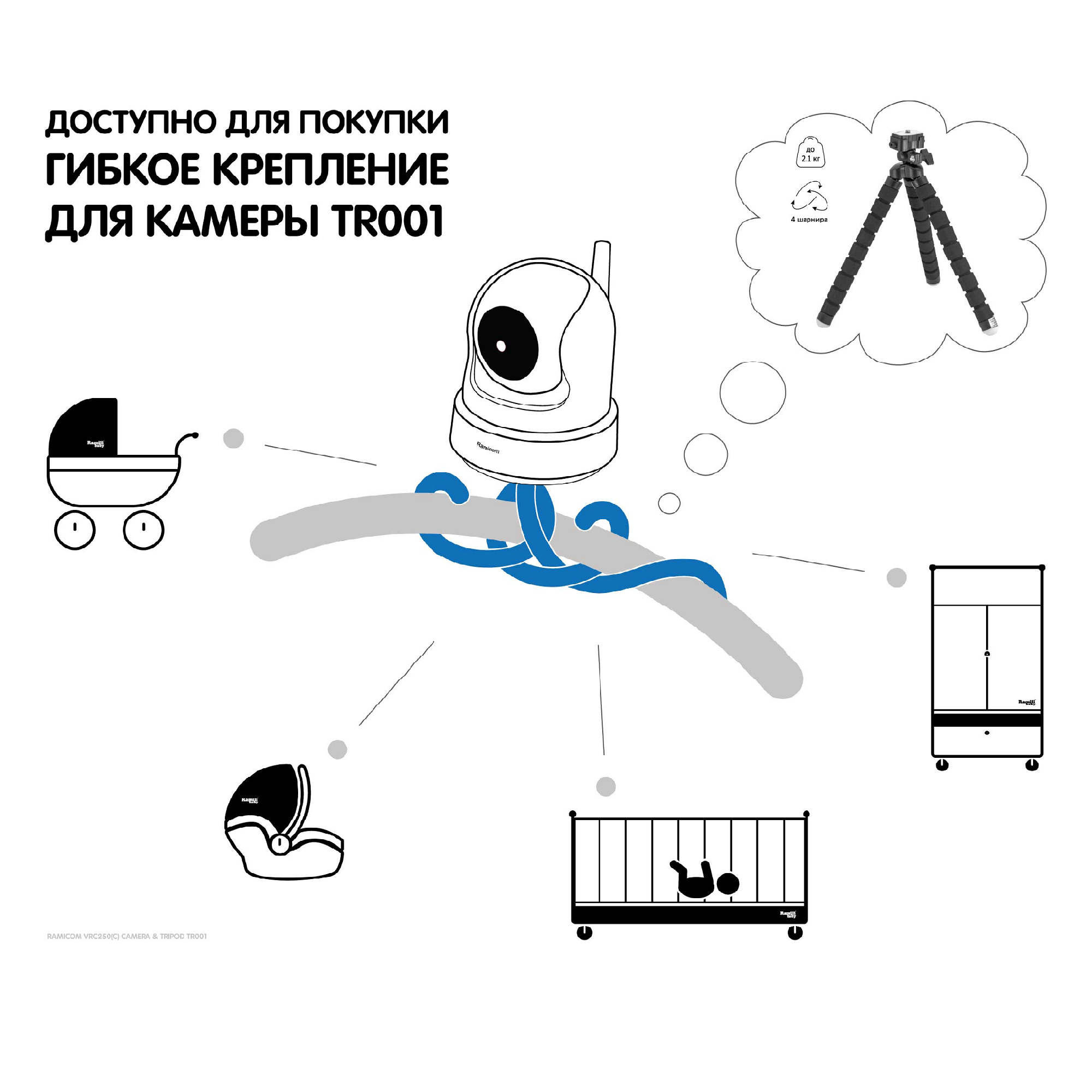 Видеоняня Ramicom VRC250X2 - фото 4