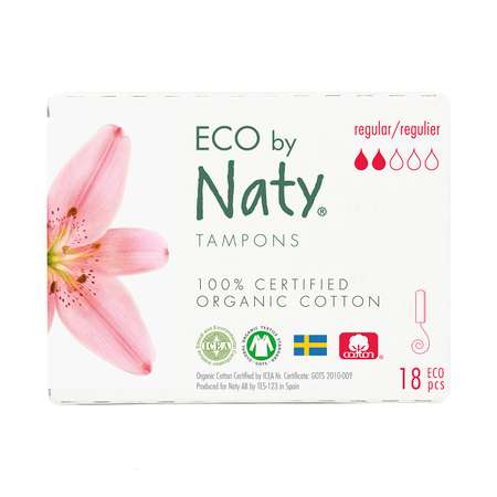 Тампоны Naty Regular 18 шт