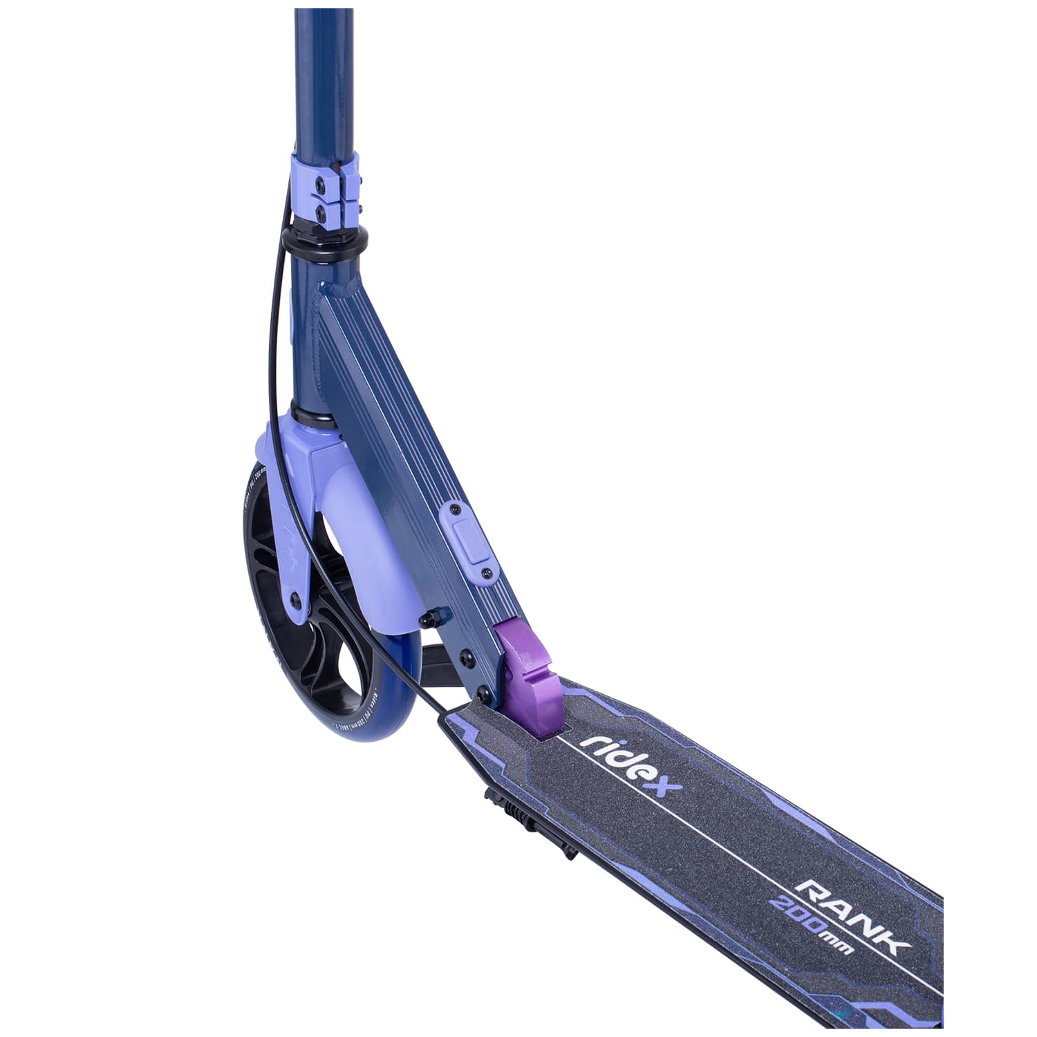 Самокат RIDEX двухколесный Scooter 2 wheels Rank 200 blue/violet - фото 5