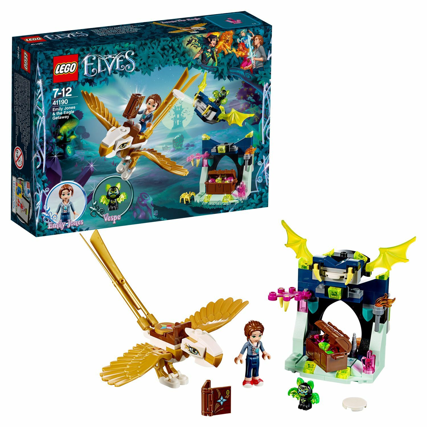 Конструктор LEGO Побег Эмили на орле Elves (41190) купить по цене 99 ₽ в  интернет-магазине Детский мир