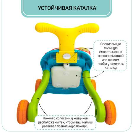 Каталка-ходунки AmaroBaby Study Walker 3в1