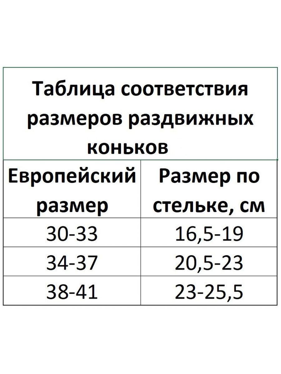 Ролики раздвижные Calambus TIM_SUM р-р 34-37 черный/зеленый - фото 6