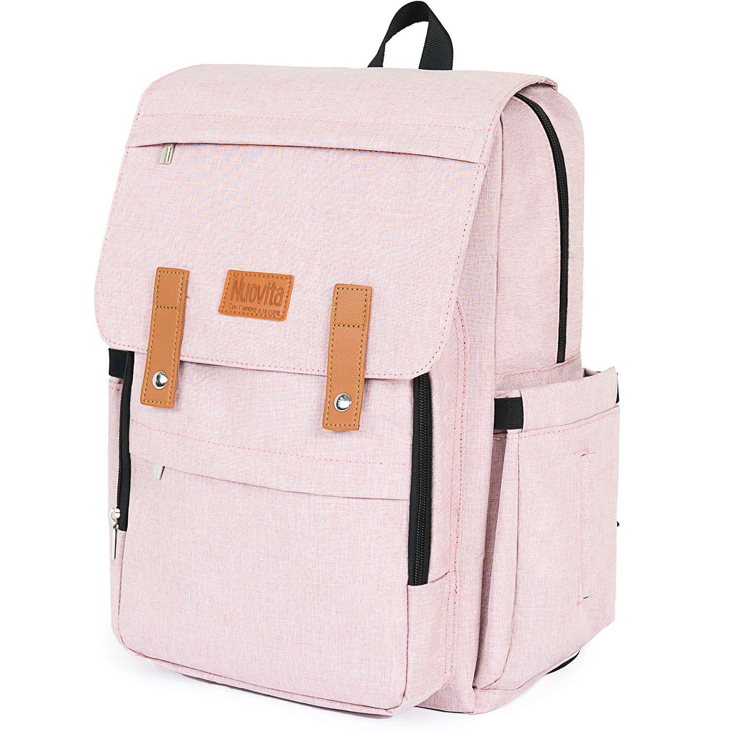 Рюкзак для мамы Nuovita CAPCAP hipster Розовый - фото 1