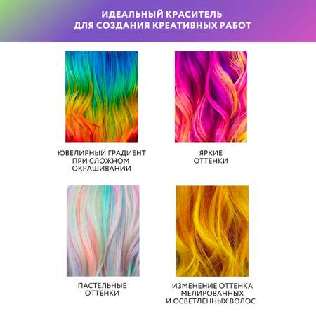 Гель-краска для окрашивания волос Ollin CRUSH COLOR синий 100 мл