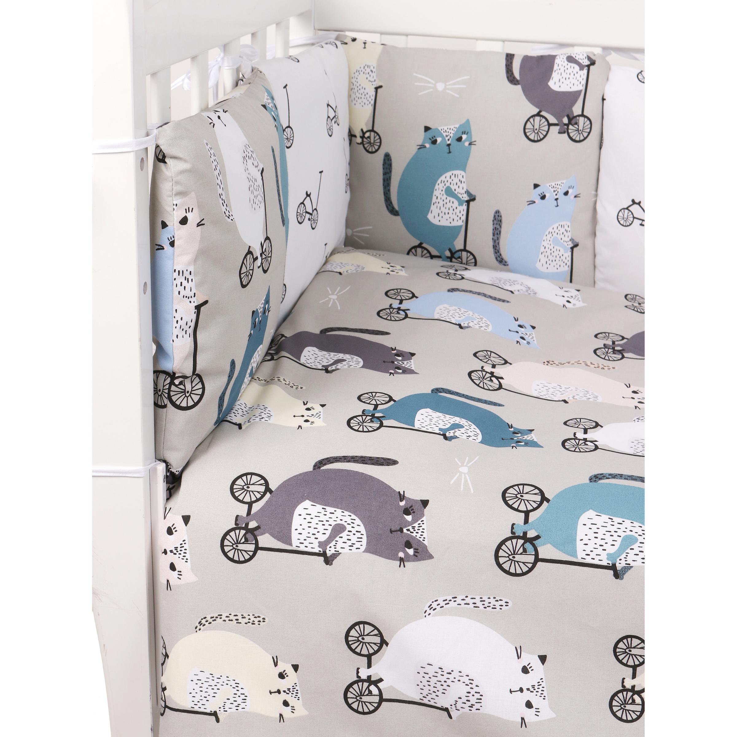 Комплект постельного белья Amarobaby Велосипедисты 4предмета AMARO-3015-Ve - фото 3
