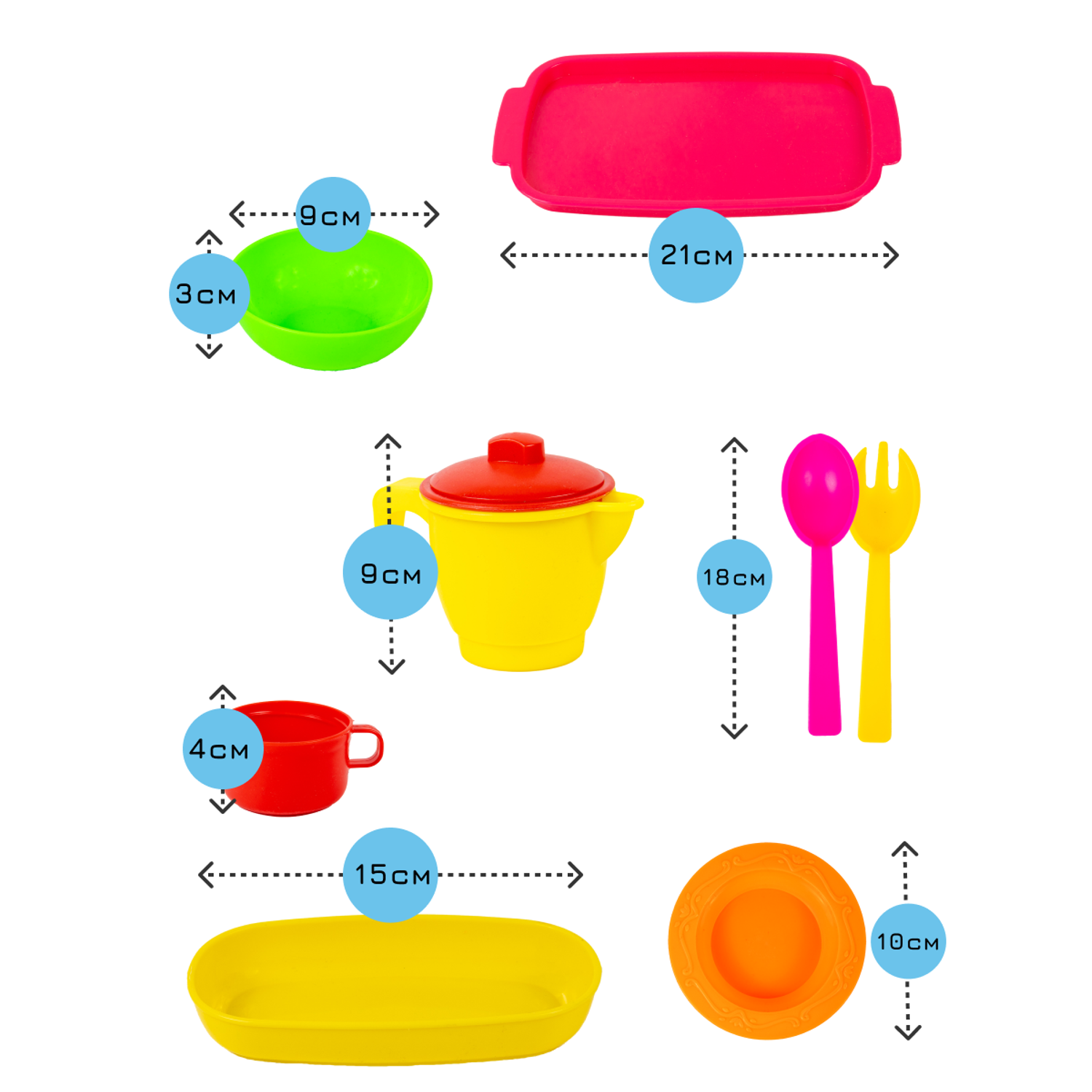 Игровой набор посуды TOY MIX для девочки Маленькая хозяйка - фото 10