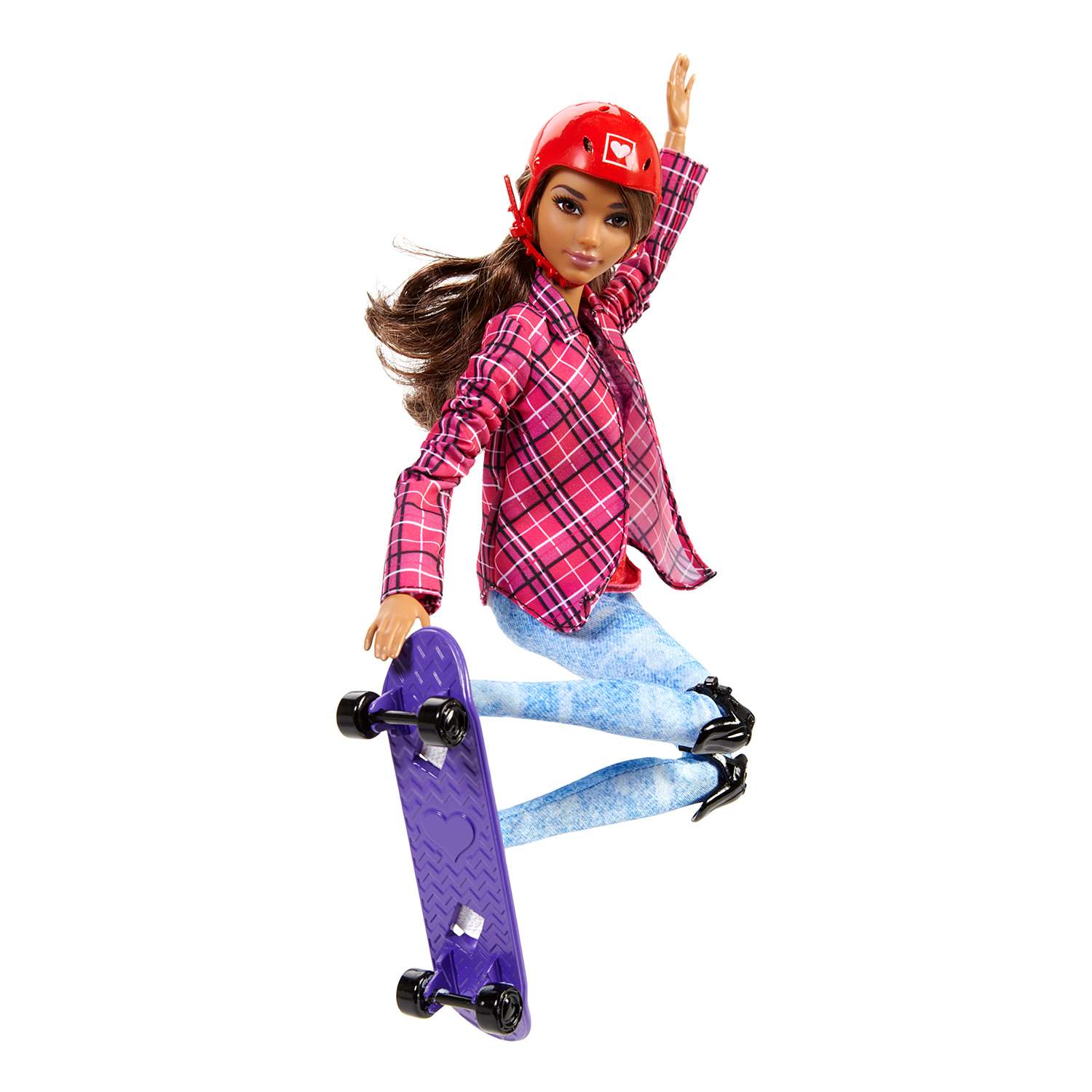 Куклы-спортсменки Barbie Безграничные движения Скейтбордистка (DVF70) DVF68 - фото 6