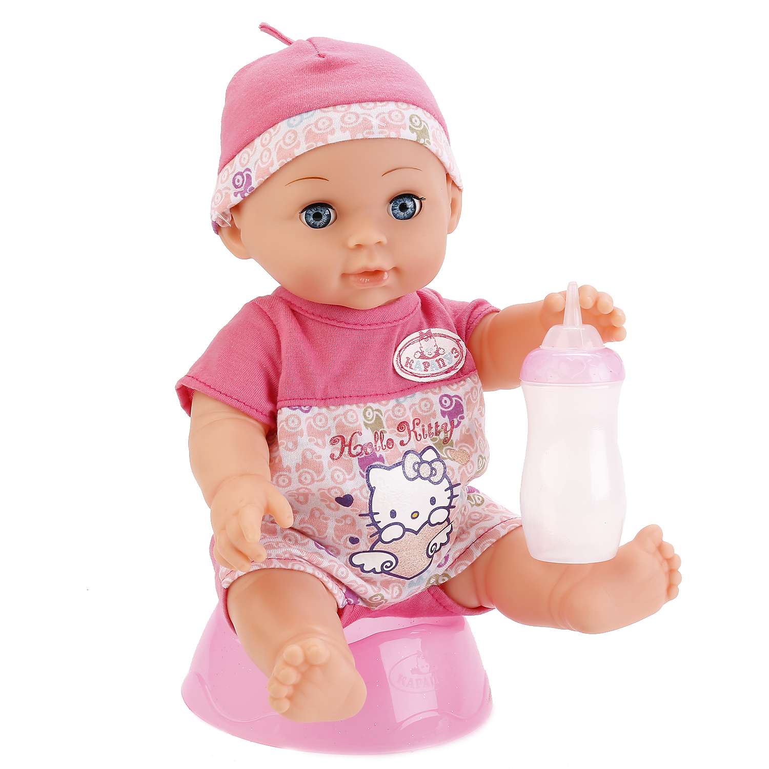 Кукла Карапуз интерактивная в розовом костюмчике 230220 - фото 6