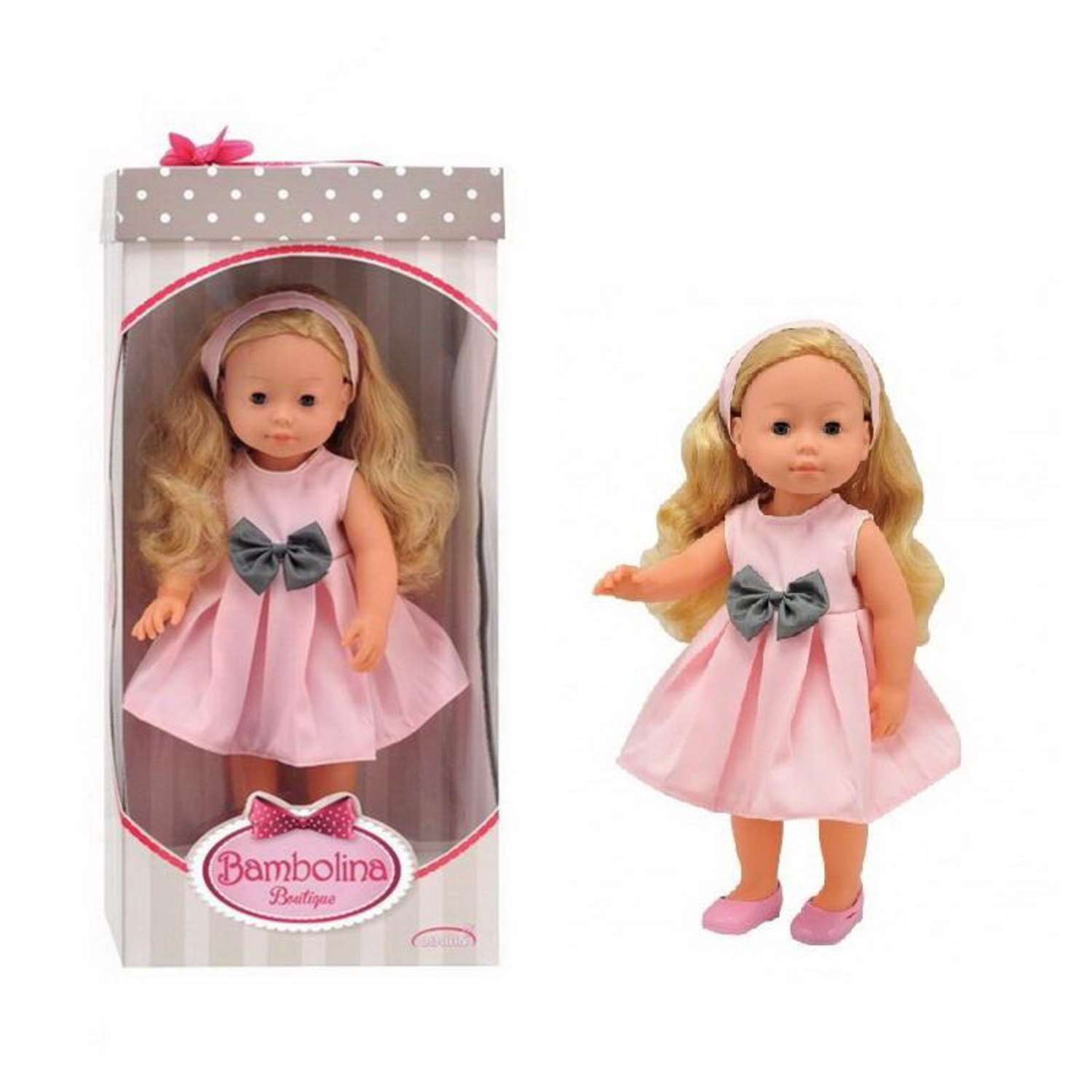 Кукла DIMIAN Bambolina boutique 40 см розовое платье BD1600-M37/розовое - фото 2