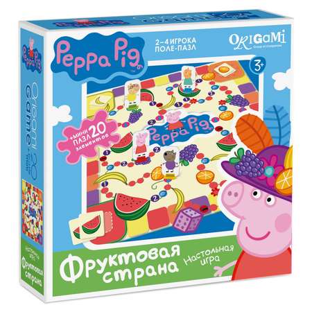 Настольная игра ORIGAMI PeppaPig поле-пазл в ассортименте