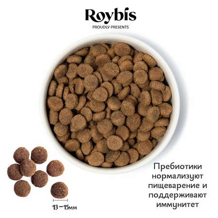 Корм для собак Roybis 1кг c индейкой сухой полнорационный для стерилизованных средних и крупных пород