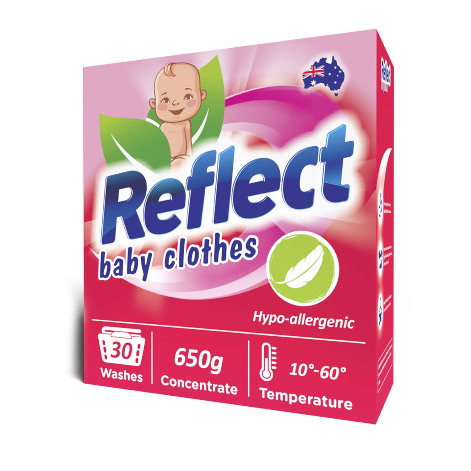 Стиральный порошок Reflect BABY Clothes гипоаллергенный ЭКОлогичный концентрат для детского белья 0+ 650 г 30 стирок - фото 1