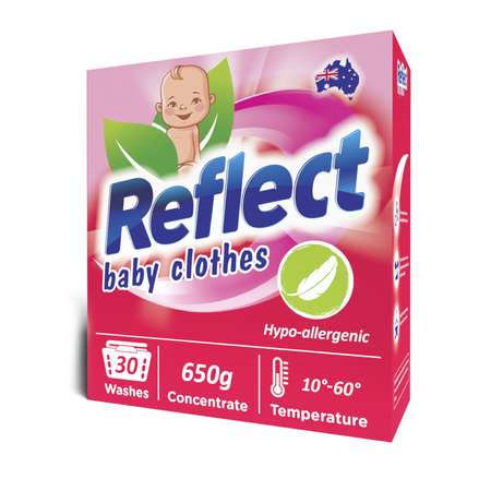 Стиральный порошок Reflect BABY Clothes гипоаллергенный ЭКОлогичный концентрат для детского белья 0+ 650 г 30 стирок
