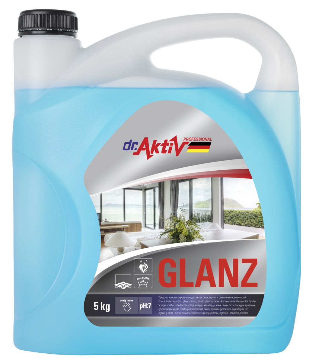 Средство для мытья стекол Dr.Aktiv Professional Glanz 5 кг - фото 1