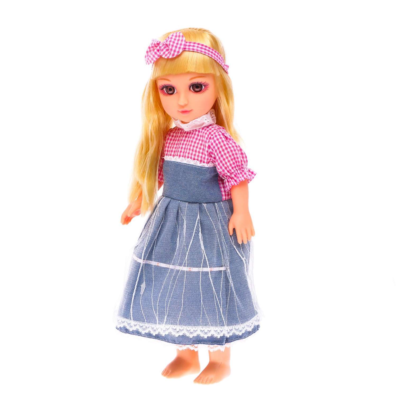 Кукла Sima-Land классическая «Маша» 41 см со светом английская озвучка в платье 7023878 - фото 1