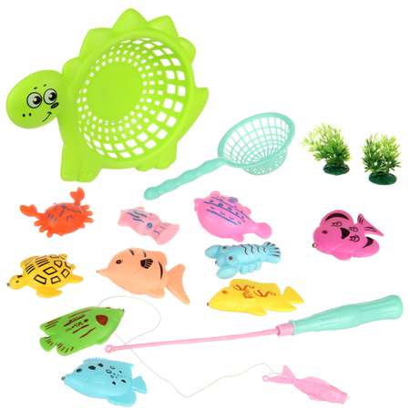 Игрушки для купания Veld Co Рыбалка с сачком 15 предметов