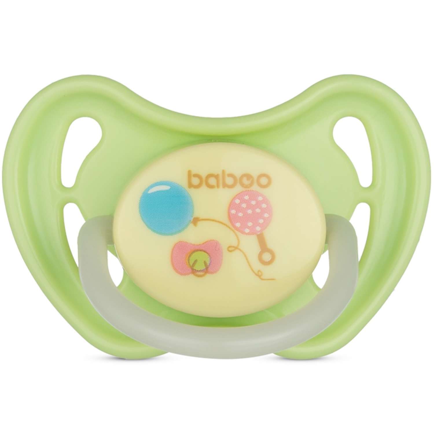 Соска-пустышка BABOO Baby Shower ночная с 6месяцев 5-018 - фото 1