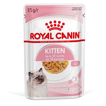 Корм влажный для котят ROYAL CANIN Kitten Instictive 85г желе пауч 77850