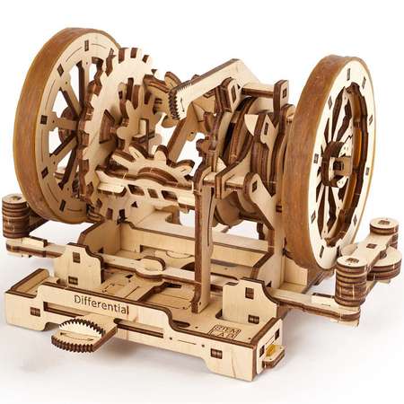 Сборная деревянная модель UGEARS Дифференциал STEM 3D-пазл механический конструктор