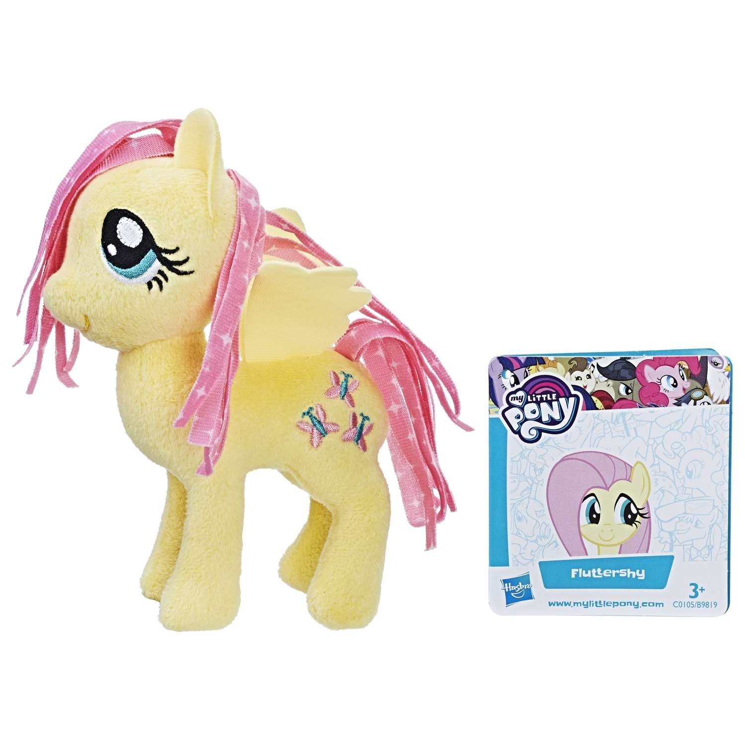 Игрушка мягкая My Little Pony Пони Флаттершай 2 с волосами C0105EU4 - фото 2