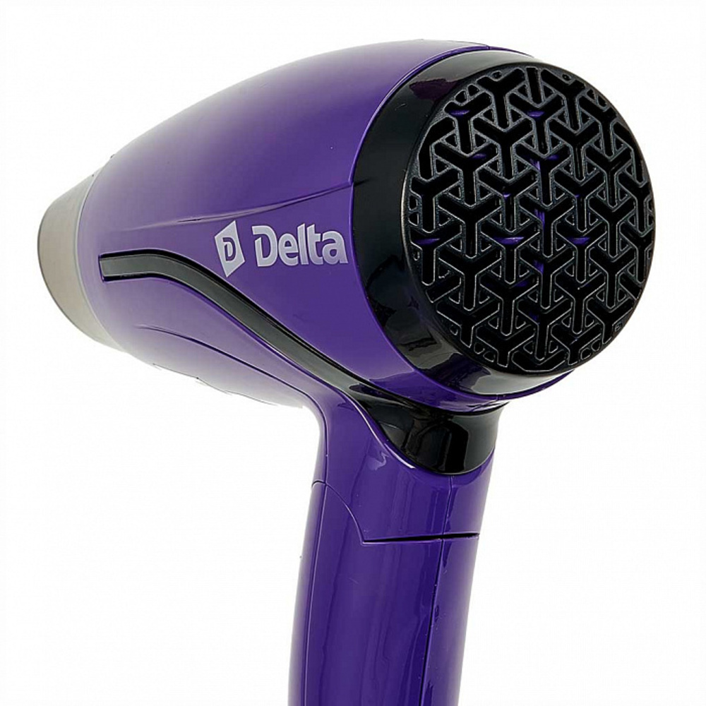Фен для волос Delta DL-0906 Складная ручка 1000 Вт 2 режима работы фиолетовый - фото 3