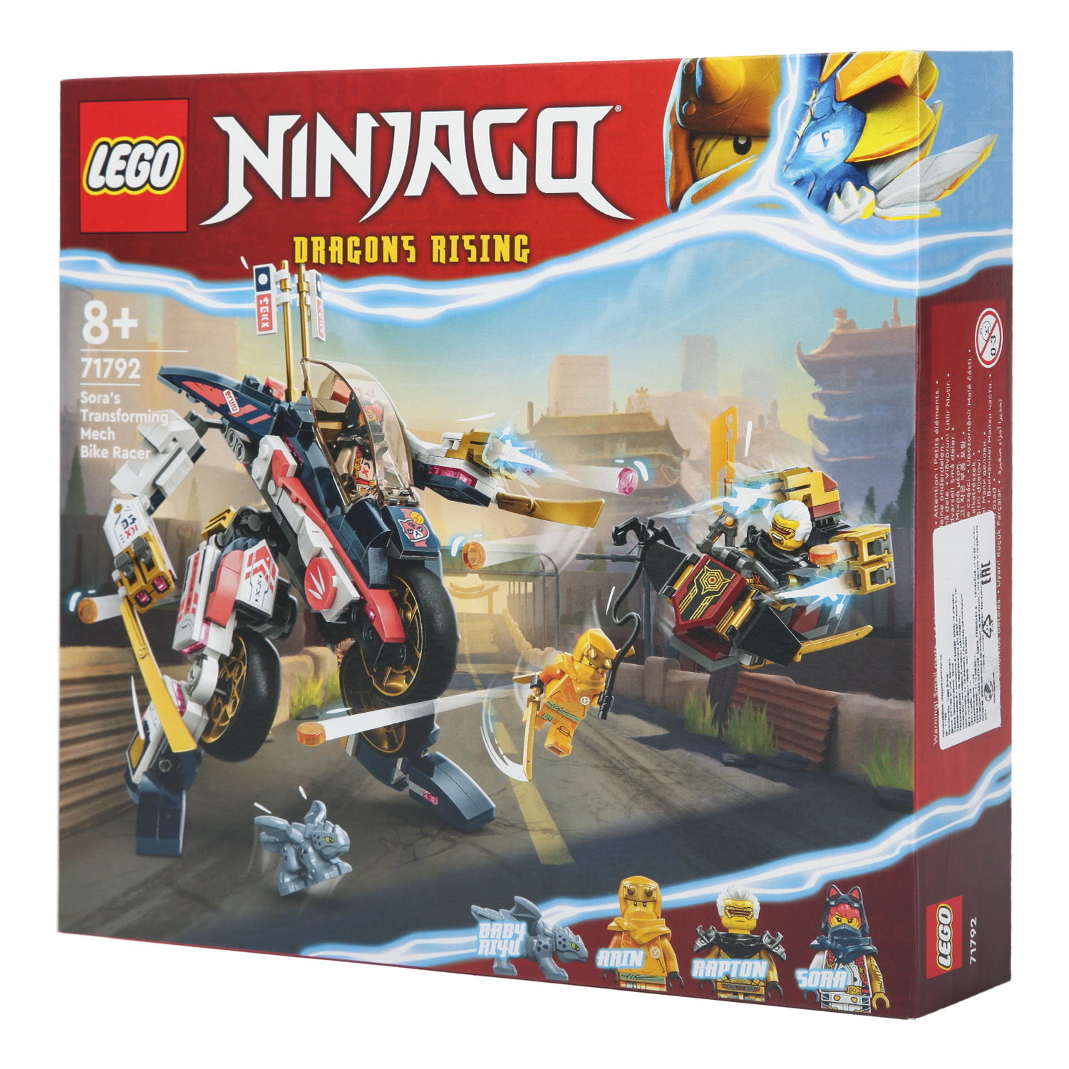 Конструктор LEGO Ninjago Soras Transforming Mech Bike Racer 71792 - фото 12