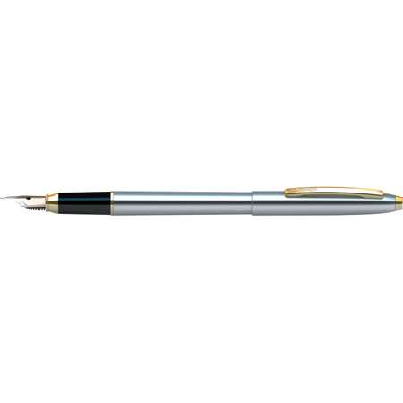 Ручка перьевая Berlingo Golden Prestige синяя 0.8мм корпус хром/золото