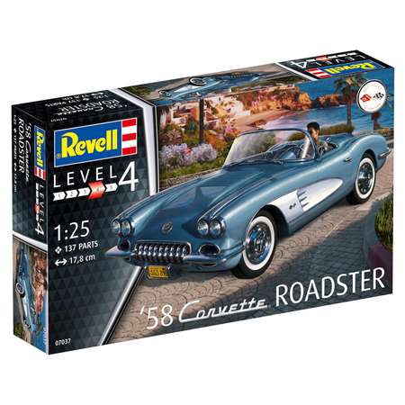 Сборная модель Revell Кабриолет Corvette Roadster 1958 года