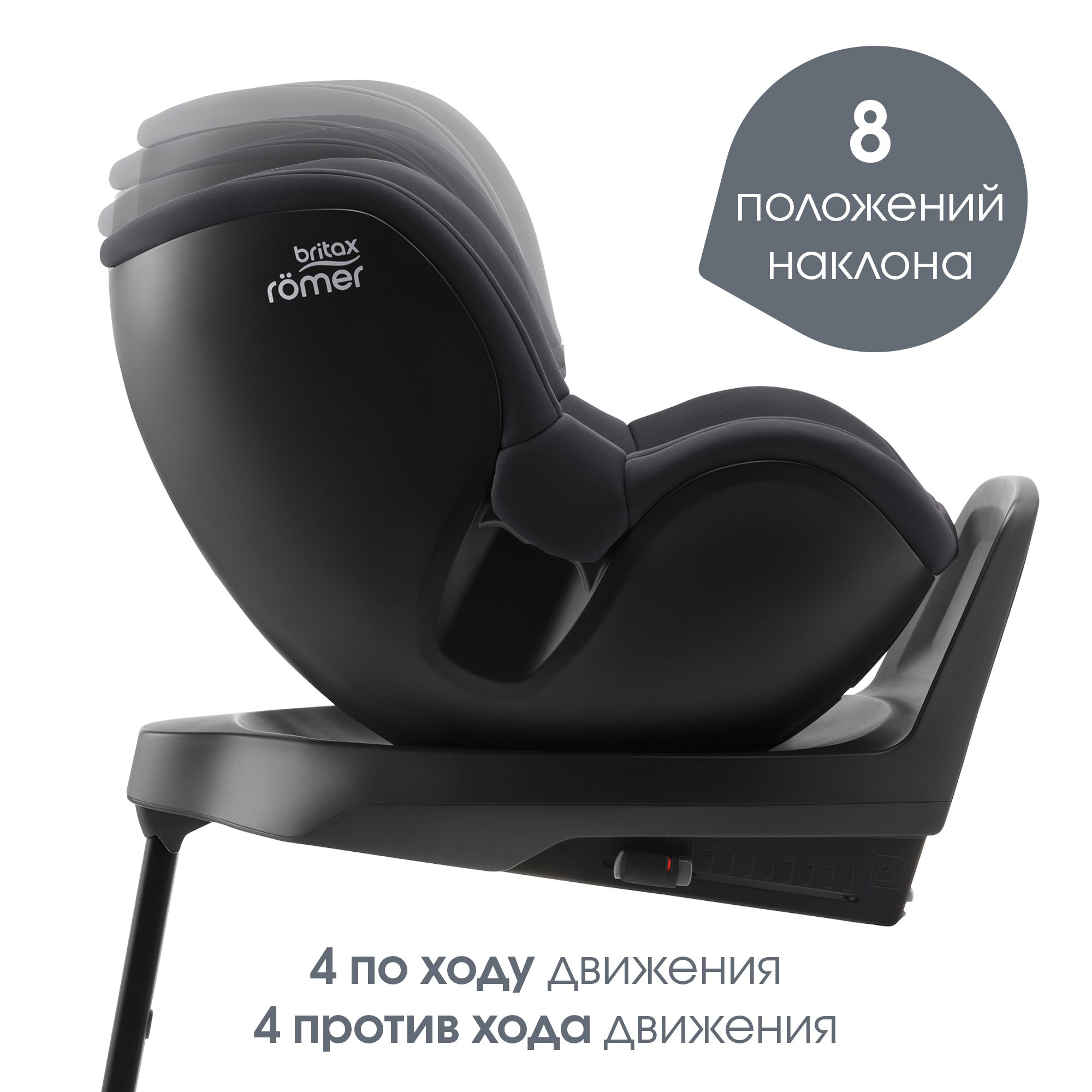 Детское автокресло Britax Roemer Dualfix M Plus Midnight Grey с 3 месяцев до 4 лет ростом 61-105 см до 20 кг - фото 5