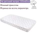 Простынь на резинке Lemony kids Raccoon 120х60 кулирная гладь