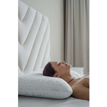 Анатомическая подушка Asvetida Silver 50*70 c эффектом памяти Memory Foam