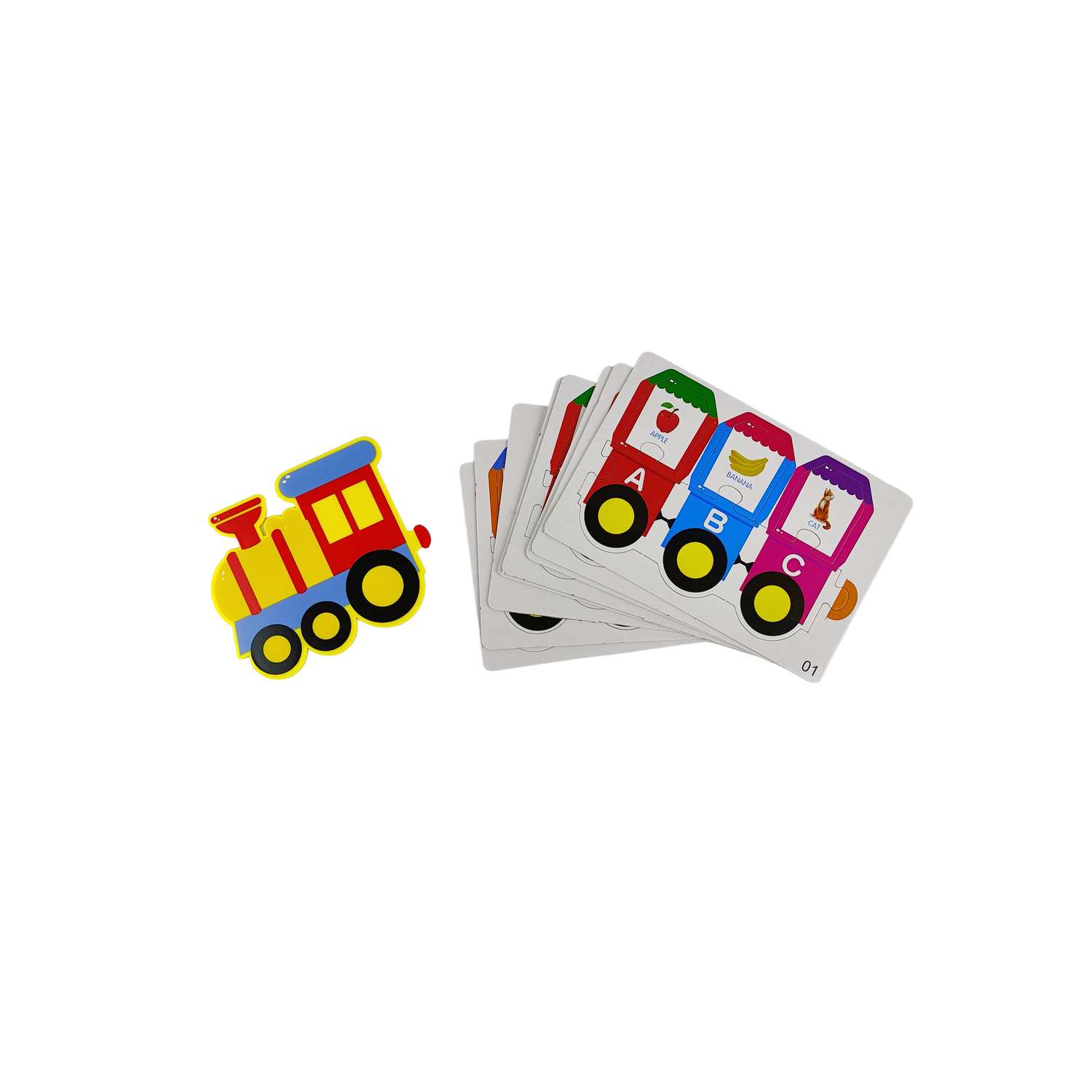 Развивающая игра CJ Toys Поезд-алфавит - фото 1