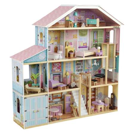 Кукольный домик  KidKraft Роскошь с мебелью 34 предмета 65954_KE