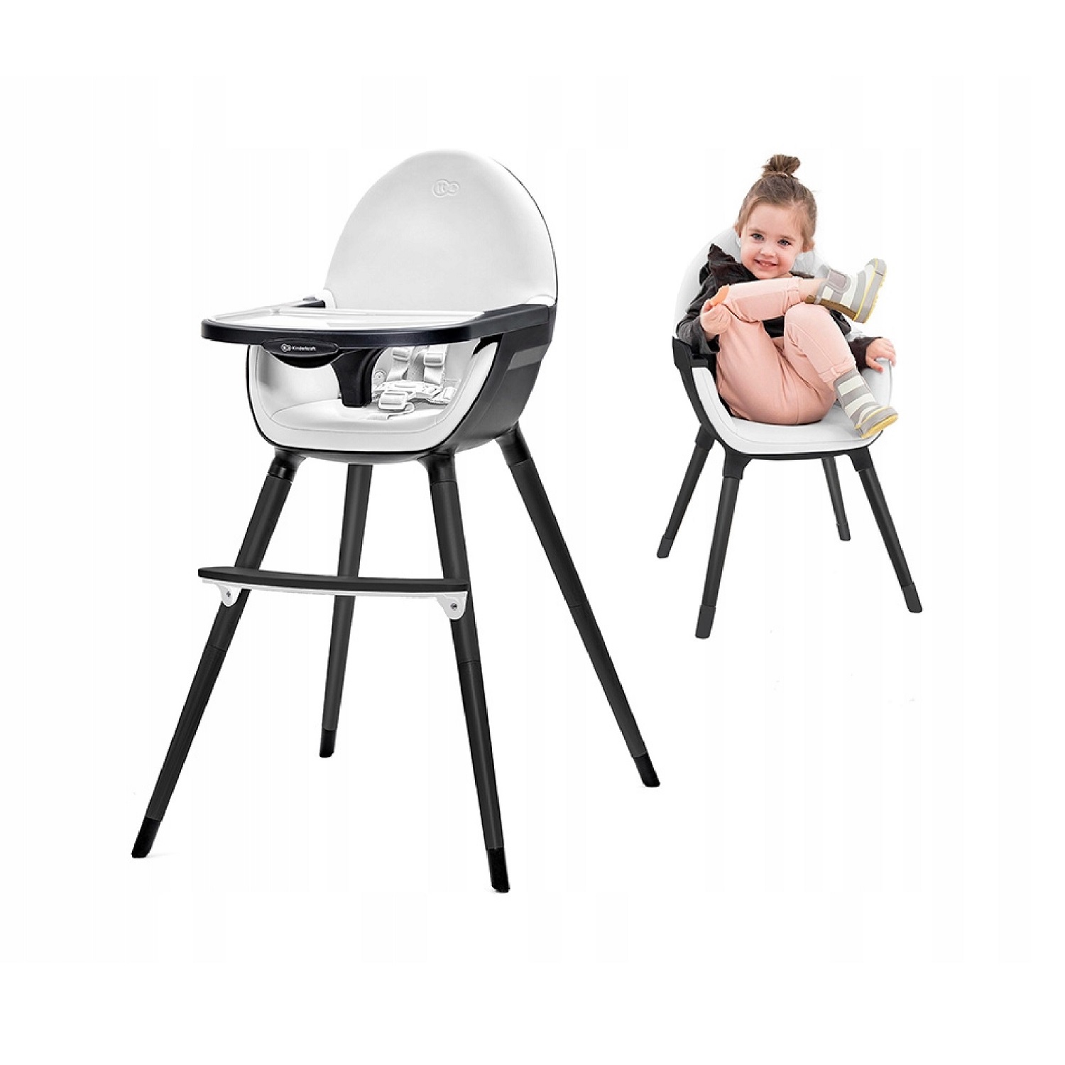 Стульчик Kinderkraft для кормления Fini Full Black KKKFINIFBLK000 - фото 6