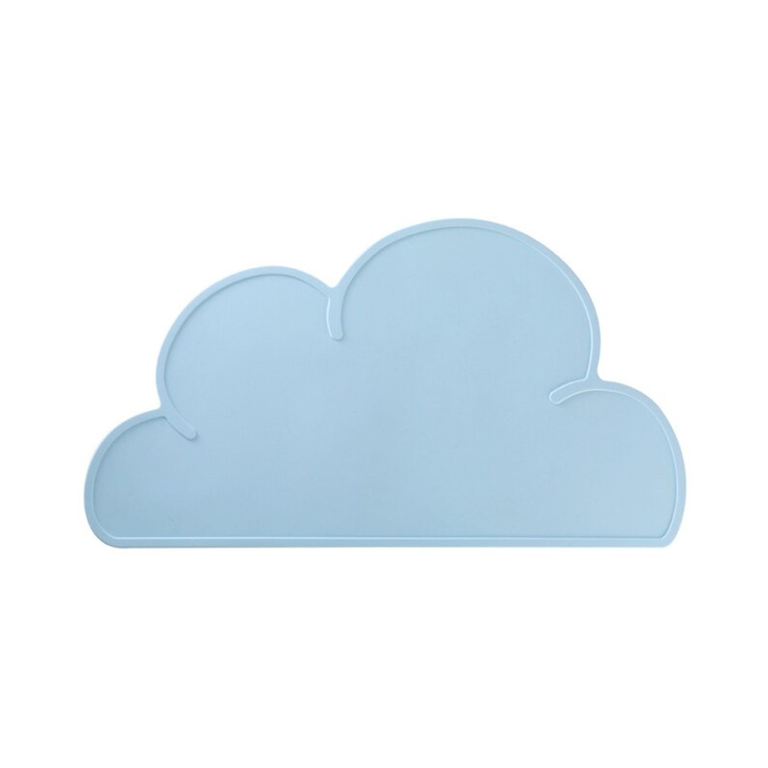 Силиконовая салфетка-мат Keyprods под тарелку Облако 48×27 см голубая - фото 1