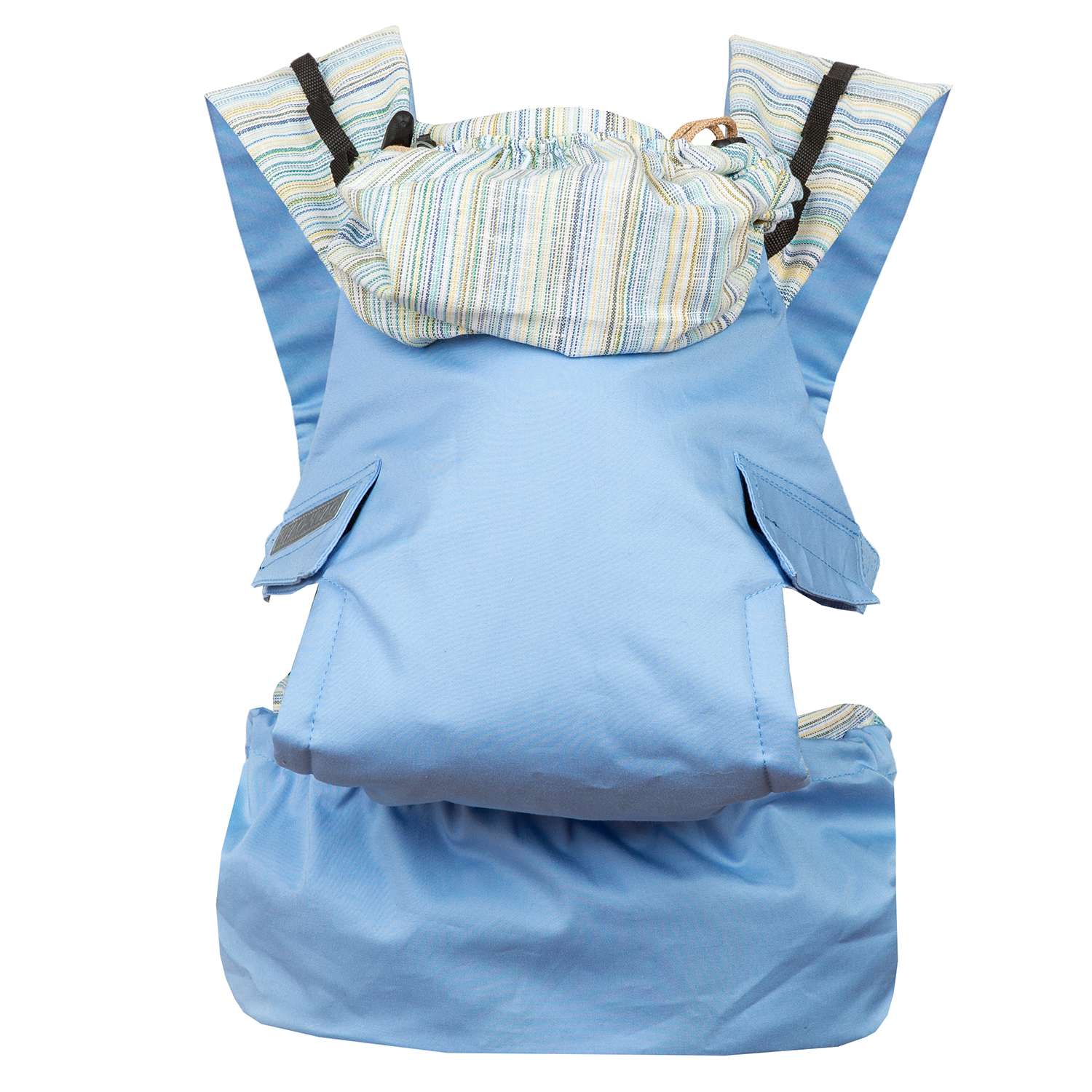 Слинг-рюкзак Чудо-чадо переноска для детей Бебимобиль Позитив голубой - фото 6