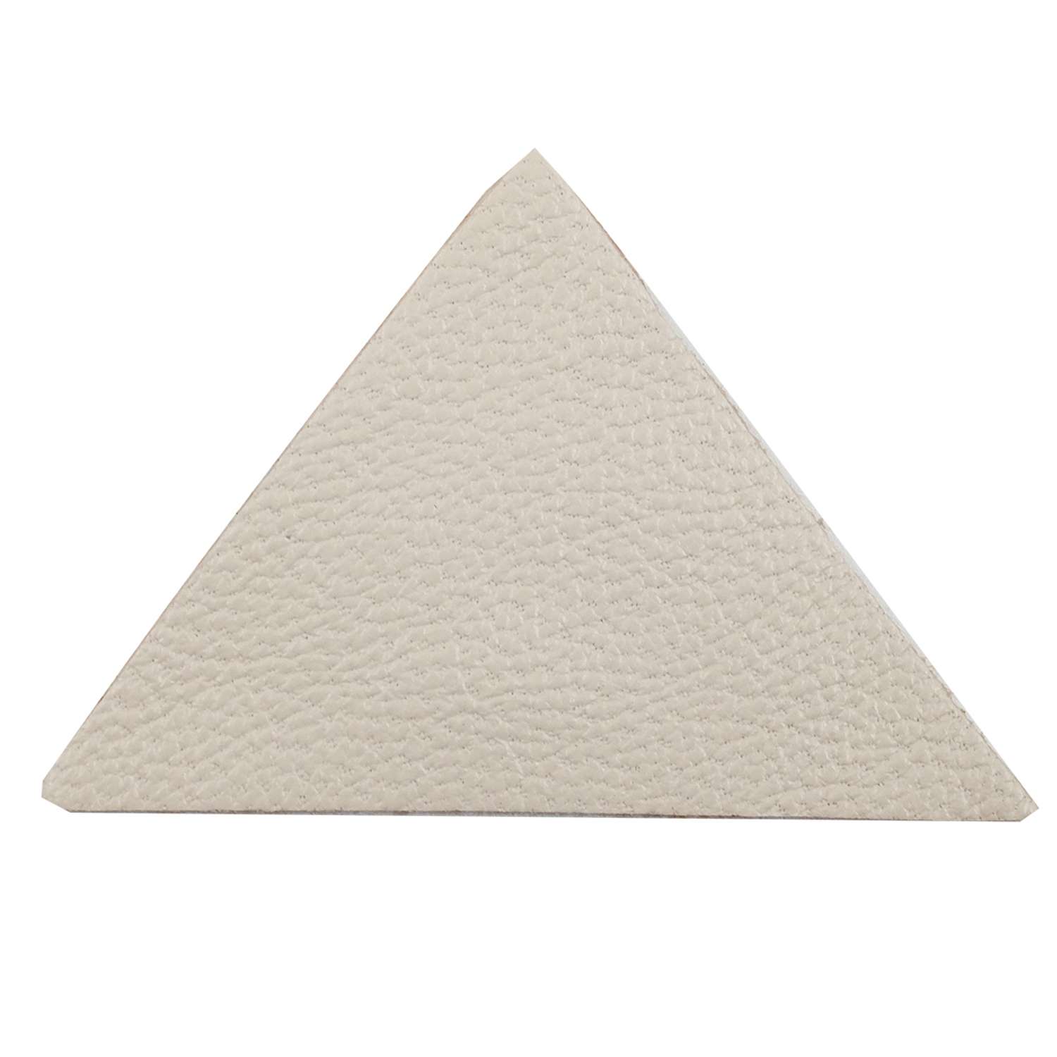 Термоаппликация Галерея нашивка заплатка Треугольник 5.9х4 см 2 шт из кожи для ремонта и украшения одежды бежевый - фото 3